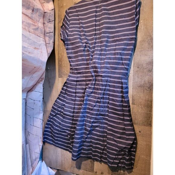 Gap Blue striped long sleeved dress woman's - Picture 3 of 3